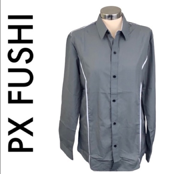PX FUSHI Other - PX FUSHI NWT GRAY MENS SHIRT